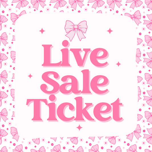 TikTok LIVE SALE Deposit - Wednesday 8th October 6PM