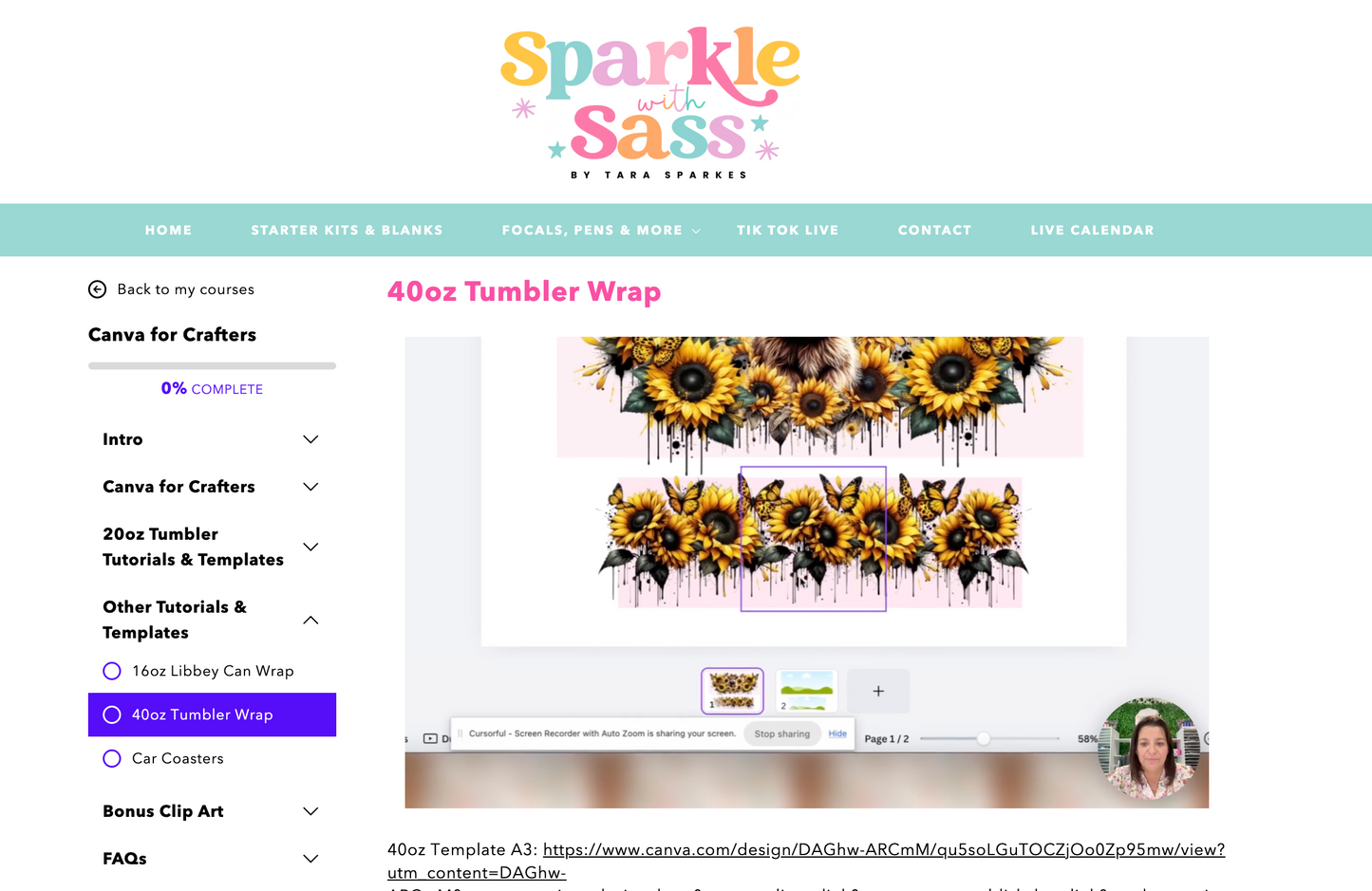 Canva for Crafters Course